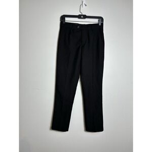isaac mizrahi Wool Pants Boys 14 Black‎ Preppy Straight Leg